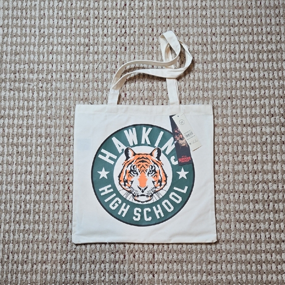 Stranger Things Handbags - Netflix Stranger Things Hawkins High School Tote Bag Purse Handbag No Boundaries